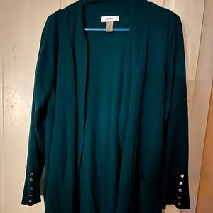 Check banks flowy cardigan